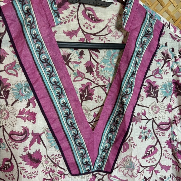 Zara Cotton Floral Tunic - Picture 8 of 9